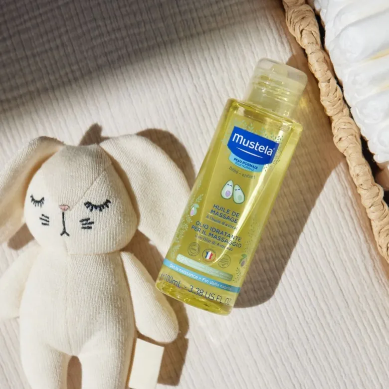 Huile de massage peau normale Mustela - flacon de 100 ml