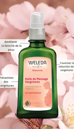 Huile de massage vergetures Weleda