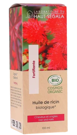 Huile de ricin bio Laboratoire du Haut-Ségala - flacon pompe de 100ml