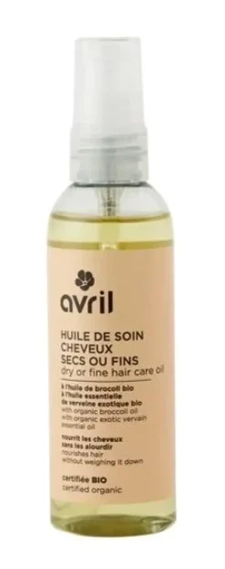 Huile de soin cheveux secs ou fins bio Avril - spray de 100ml