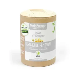 Huile d'onagre Bien-être féminin Nat&Form - boite de 60 capsules