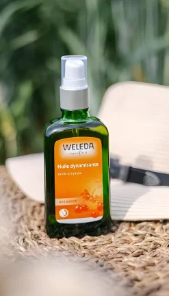 Huile dynamisante à l'argousier Weleda - Flacon de 100 ml