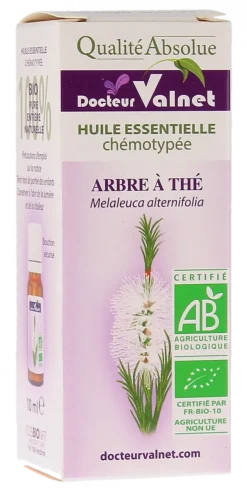 Huile essentielle Arbre à thé (Tea Tree) Bio Dr Valnet - flacon de 10 ml