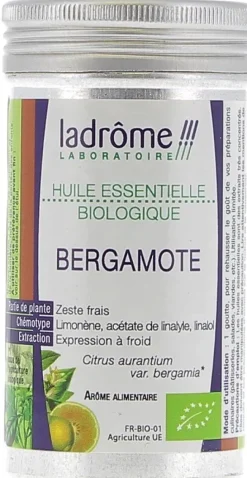 Huile essentielle bergamote Bio Ladrôme - flacon de 10 ml
