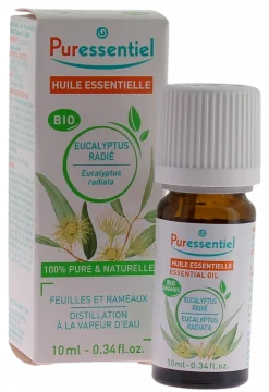 Huile essentielle bio eucalyptus radié Puressentiel - flacon de 10 ml