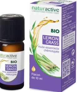 Huile essentielle bio Lemon Grass Naturactive - flacon de 10 ml