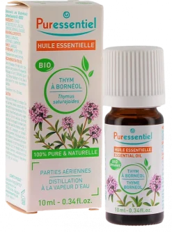 Huile essentielle bio thym à bornéol Puressentiel - flacon de 10ml