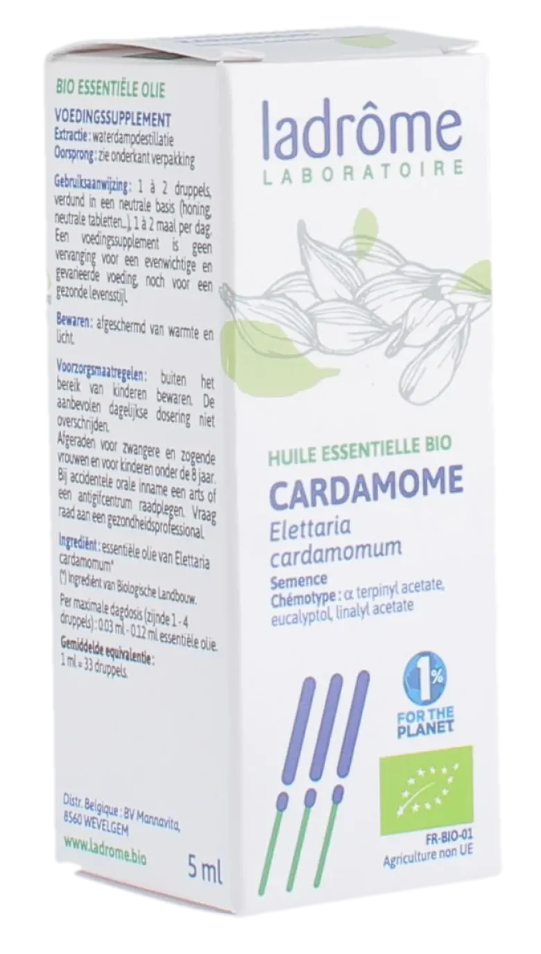 Huile essentielle cardamone Bio Ladrôme - flacon de 5ml