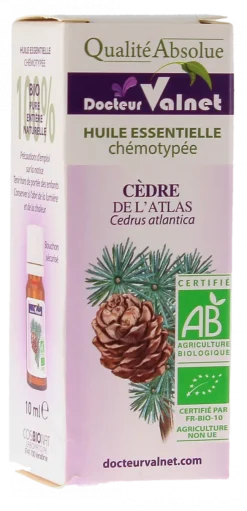Huile essentielle Cèdre de l'atlas Bio Dr Valnet - 10 ml