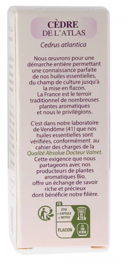 Huile essentielle Cèdre de l'atlas Bio Dr Valnet - 10 ml