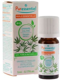 Huile essentielle chanvre cultivé Puressentiel - flacon de 5ml