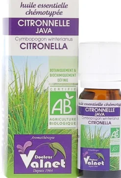 Huile essentielle Citronnelle Bio Dr Valnet - 10 ml