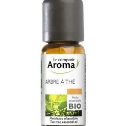 Huile essentielle d'Arbre à thé bio Le comptoir Aroma - flacon de 10 ml