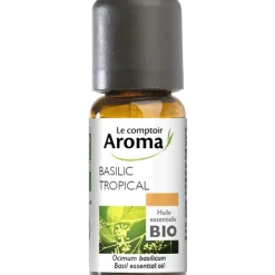 Huile essentielle de Basilic tropical bio Le Comptoir Aroma - flacon de 10 ml