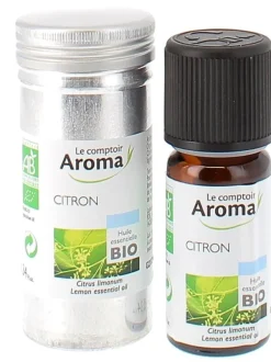Huile essentielle de citron bio Le comptoir Aroma - flacon de 10 ml