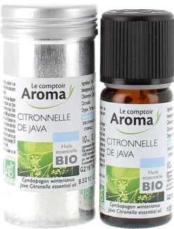 Huile essentielle de Citronnelle de Java Le comptoir Aroma - flacon de 10 ml