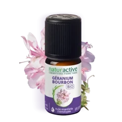 Huile essentielle de Geranium bourbon bio Naturactive - flacon de 5ml