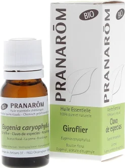 Huile essentielle de giroflier bio Pranarôm - flacon de 10 ml