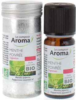 Huile essentielle de Menthe Poivrée Le Comptoir Aroma - flacon de 10 ml
