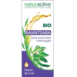 Huile essentielle de Ravintsara bio Naturactive - flacon de 5 ml