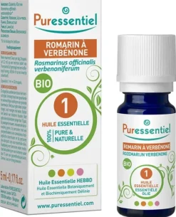 Huile essentielle de romarin à verbénone bio Puressentiel - flacon de 5 ml