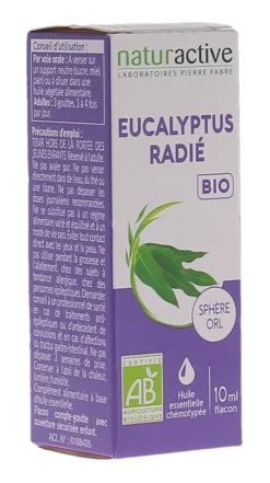 Huile essentielle d'Eucalyptus Radié BIO Naturactive - flacon de 10ml