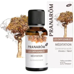Huile essentielle à diffuser méditation bio Pranarom - flacon de 30 ml