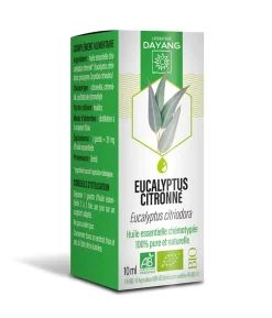 Huile essentielle Eucalyptus citronné bio Dayang - flacon de 10ml