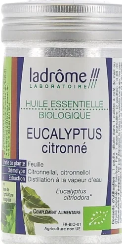 Huile essentielle eucalyptus citronné Ladrôme - flacon de 10 ml