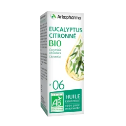 Huile essentielle Eucalyptus Citronné bio n°06 Arkopharma - flacon de 10 ml