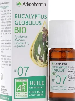 Huile Essentielle Eucalytus Globulus Bio n°07 Arkopharma - flacon de 10 ml