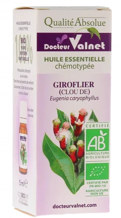 Huile essentielle Giroflier (Clou de) Bio Dr Valnet - 5 ml