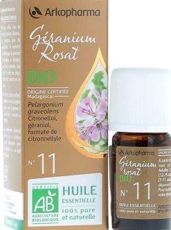 Huile Essentielle Géranium Rosat Bio n°11 Arkopharma - flacon de 5 ml