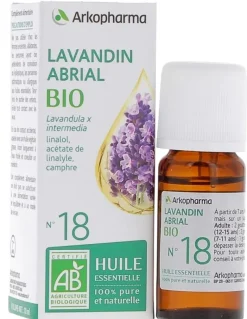 Huile Essentielle Lavandin Abrial Bio n°18 Arkopharma - flacon de 10 ml