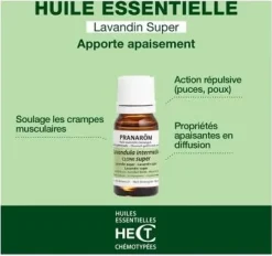 Huile essentielle Lavandin Super Pranarôm - flacon de 10ml