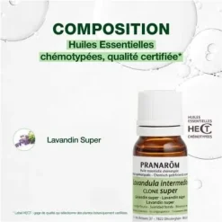 Huile essentielle Lavandin Super Pranarôm - flacon de 10ml