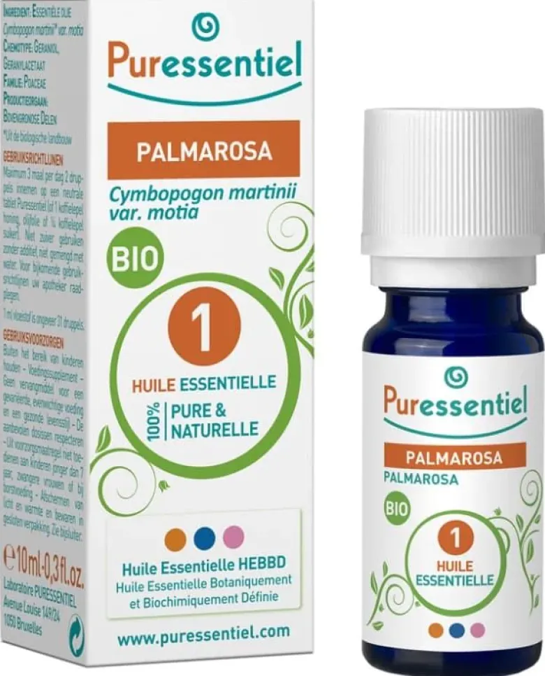 Huile essentielle Palmarosa Puressentiel - flacon de 10 ml