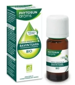 Huile Essentielle Ravintsara bio Phytosun Arôms - flacon de 10ml