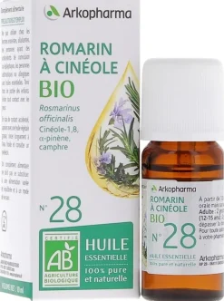 Huile Essentielle Romarin à Cinéole Bio n°28 Arkopharma - flacon de 10 ml