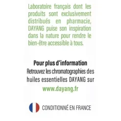 Huile essentielle Thym à Thymol Dayang - flacon de 5ml
