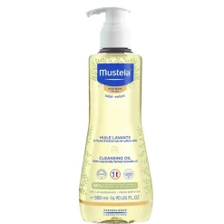 Huile lavante bébé enfant peau sèche Mustela - flacon-pompe de 500 ml