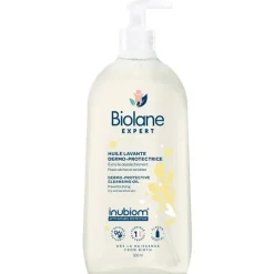 Huile lavante dermo-protectrice Biolane - flacon-pompe de 500ml