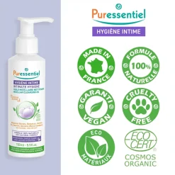 Huile micellaire nettoyante hygiène intime bio Puressentiel - flacon de 150ml