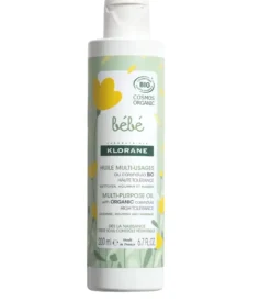 Huile multi-usages au calendula bio bébé Klorane - flacon de 200ml