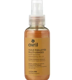 Huile pailletée multi-usages bio Avril - spray de 100ml