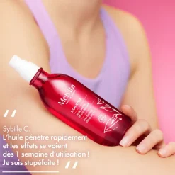 Huile sèche lift pro fermeté suractivée l'Or Rose bio Melvita - flacon à pompe de 100ml