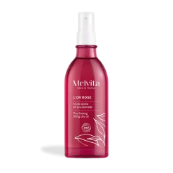 Huile sèche lift pro fermeté suractivée l'Or Rose bio Melvita - flacon à pompe de 100ml