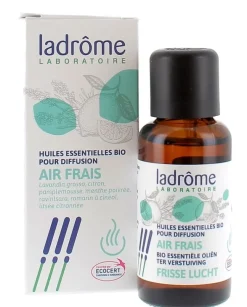 Huiles essentielles bio pour diffusion air frais Ladrôme