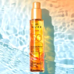 Huile solaire bronzante visage et corps SPF50 Nuxe - spray de 150 ml