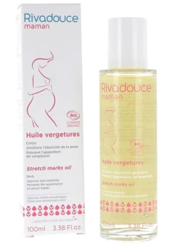 Huile vergetures bio maman Rivadouce - flacon de 100ml